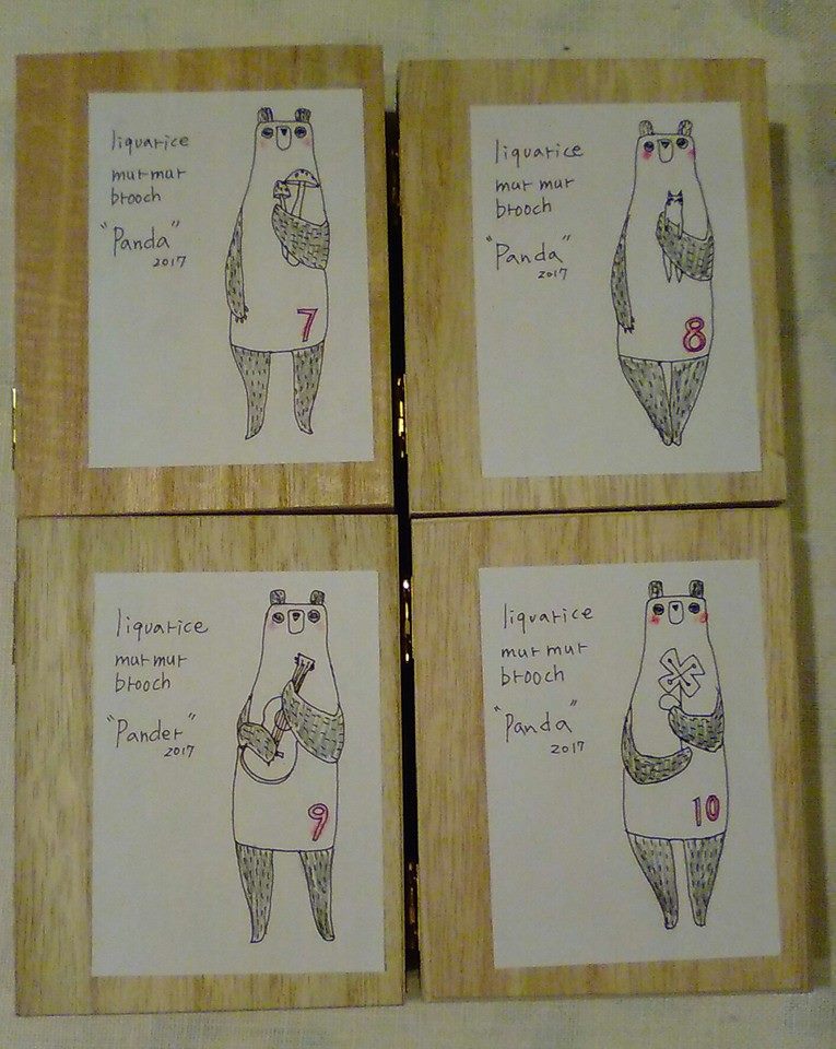 年越しパンダ展続々作品到着中!展示は22日から。初日には_d0322493_23444033.jpg