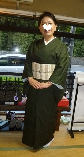 結城紬のお客様(その1)お洒落な帯のお客さま。_f0181251_17463813.jpg