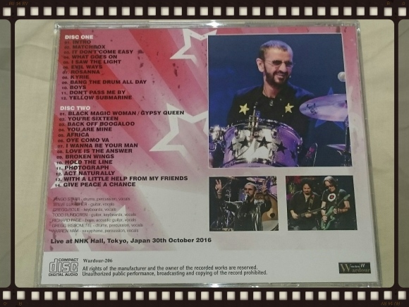 RINGO STARR And His All Starr Band / TOKYO 2016 1ST NIGHT_b0042308_18082106.jpg