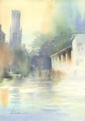 建物系　水彩画_f0176370_14050187.jpg