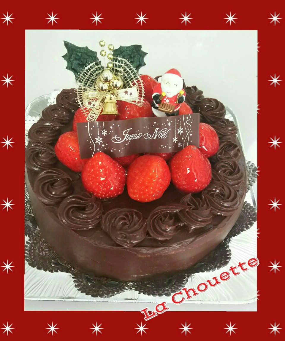 クリスマスケーキ チョコいちご 麻里子さんのケーキ