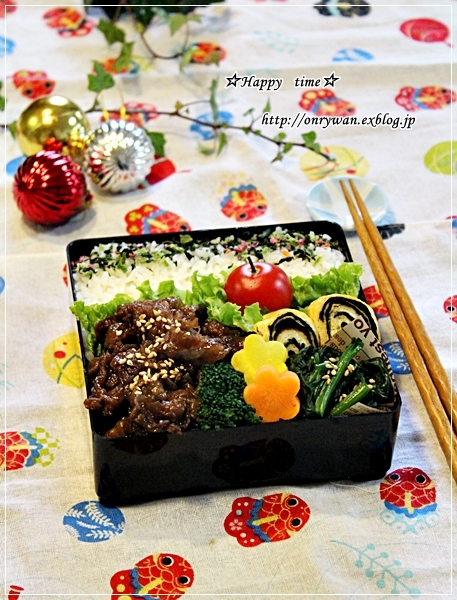牛肉の甘辛炒め弁当とタラの切り身でアクアパッツア♪_f0348032_18271088.jpg