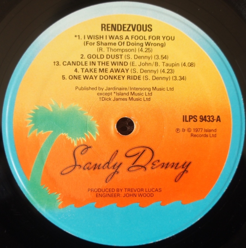 Sandy Denny その3 Rndevous : アナログレコード巡礼の旅