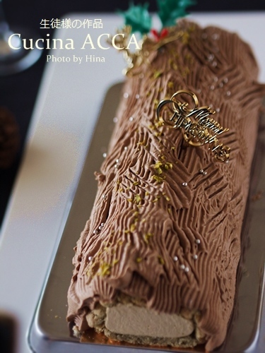 Bûche de Noël au Thé （紅茶のビュッシュ・ド・ノエル）_f0245680_19513374.jpg