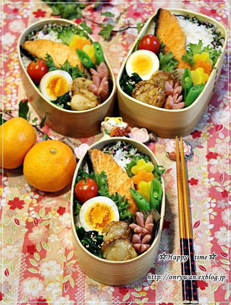 月曜☆鮭弁当と今日のわんこ♪_f0348032_18051244.jpg