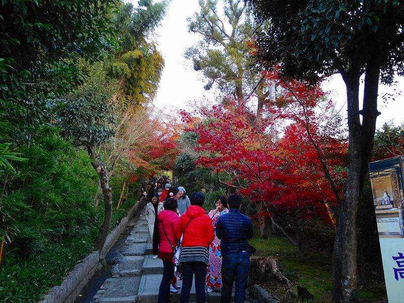 紅葉が残る「高台寺参道」20161210_e0237645_14453556.jpg