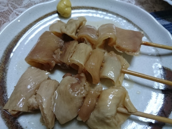 昨夜のビールVol.316 ヱビスロング缶 + 越後栃尾本舗栃尾あぶらげ + 紀文牛すじ_b0042308_05470947.jpg