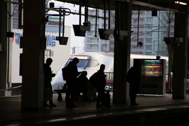 藤田八束の鉄道写真@東北新幹線を走るこまちとはやて、新幹線仙台駅には希望と夢のドラマがある_d0181492_20554692.jpg