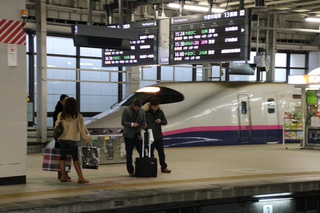 藤田八束の鉄道写真@東北新幹線を走るこまちとはやて、新幹線仙台駅には希望と夢のドラマがある_d0181492_20560809.jpg