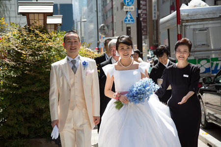 新郎新婦様からのメール　ホテルモントレ銀座様の花嫁花婿さまより　花の夫婦　_a0042928_18542389.jpg