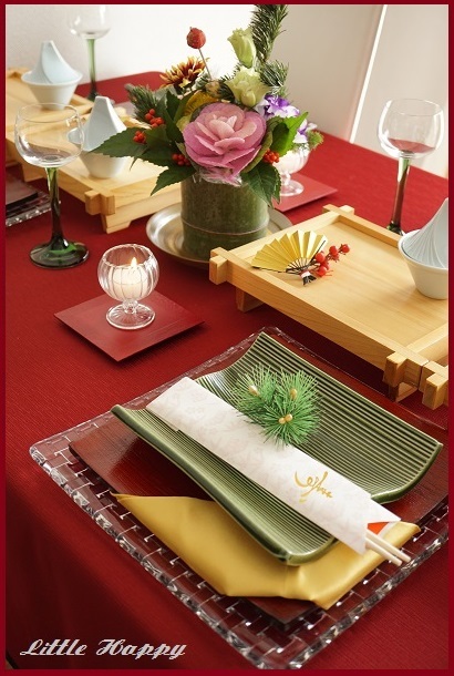 お正月テーブルコーディネート17 料理 お弁当部門 Little Happy お正月テーブルコーディネート17 料理 お弁当部門 Little Happy