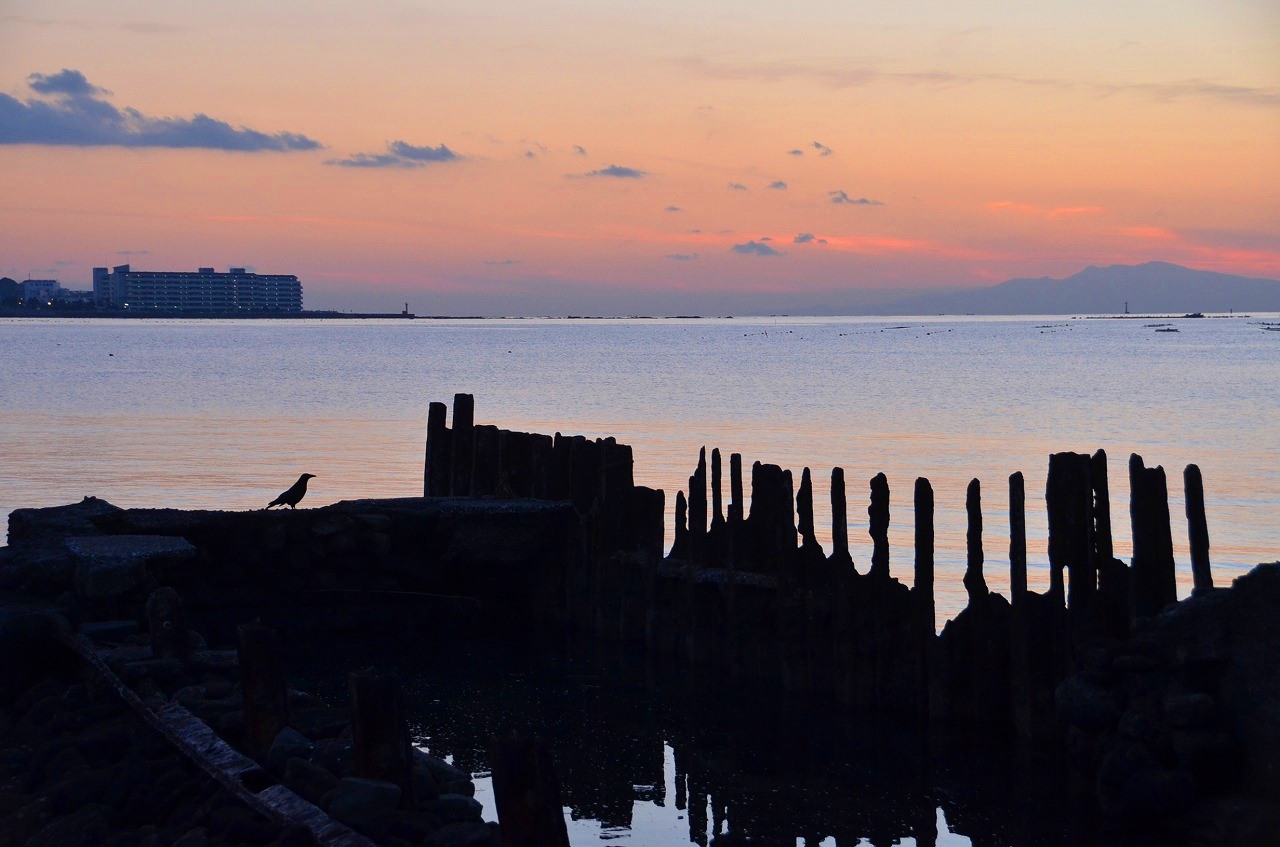 斉田浜の夕景_d0065116_22573360.jpg