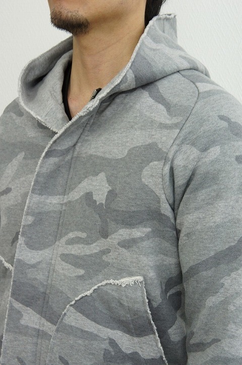 カモ柄ジップパーカー！【VADEL】【バデル】GJ056 JYM38 freedom sleeve zip hood [A93/gray]☆そして、こるね。_b0108653_04472875.jpg