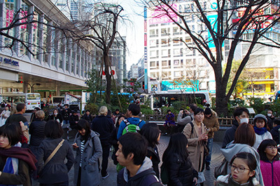 1月5日(木)今日の渋谷109前交差点_b0056983_16405364.jpg