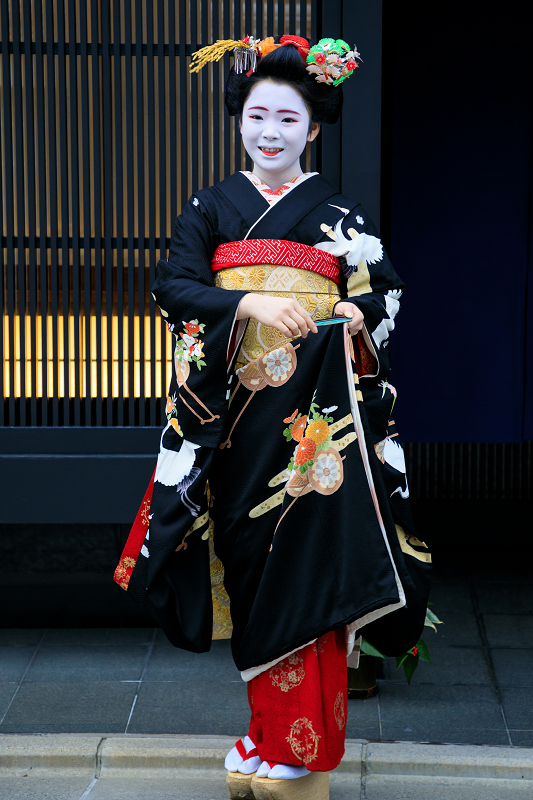  新年の挨拶回り（上七軒・梅葉さん、梅ちえさん、梅ひなさん、梅叶菜さん）_f0155048_23553180.jpg