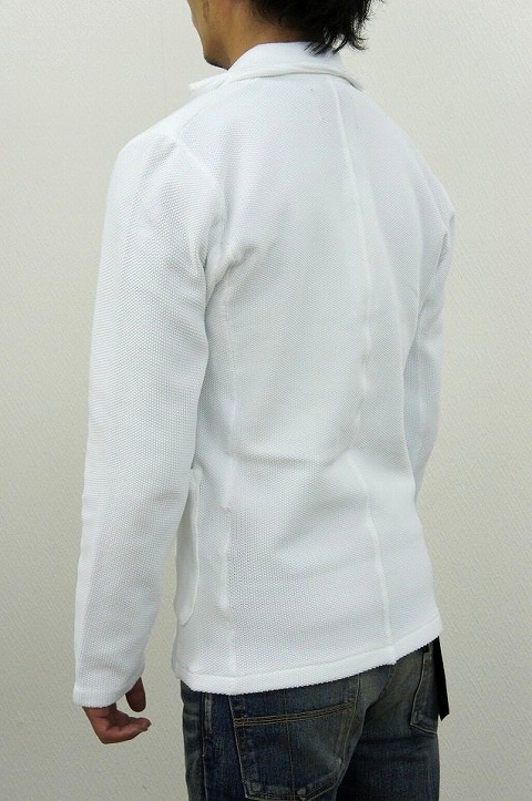 コスパの高いニットジャケット！【junhashimoto】【ジュンハシモト】1091710001 KNIT JACKET [WHITE]☆今年初。_b0108653_19125455.jpg