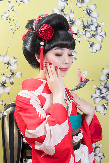 祝☆ご成人 キュートな日本髪で前撮り！ : それいゆのおしゃれ着物スタイル