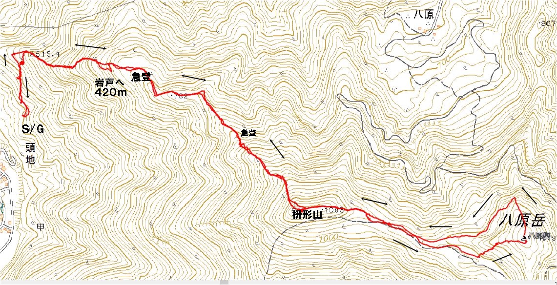 桝形山～八原岳周回_f0193521_16233357.jpg