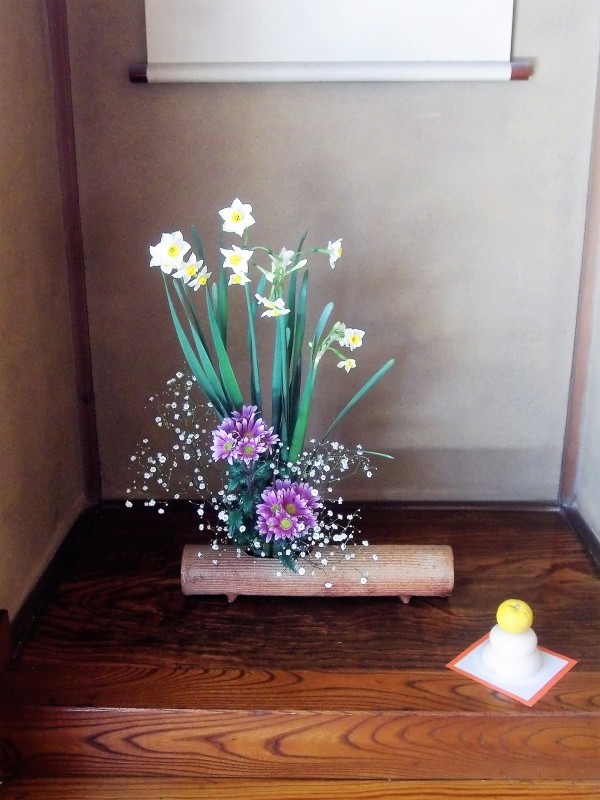 今年の行事、正月花とお料理_f0329849_22244802.jpg