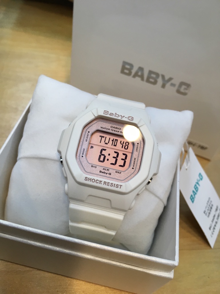 CASIO BABY-G　d-casio-bg-5606-7bjf　whitepink　再入荷_e0076692_18344720.jpg