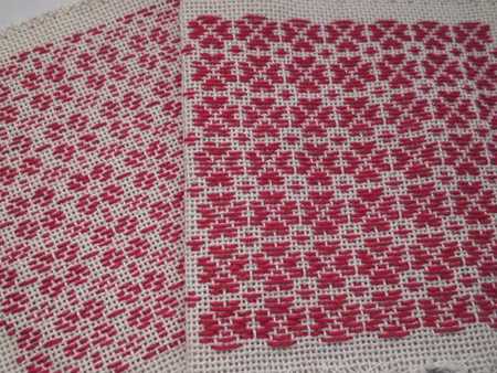 こぎん刺しクローバー 芋が 黒猫屋のにくきゅう