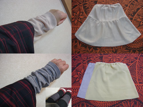 着ない服をリメイクしてあったかグッズ プライベートサロン たまゆら庵 各種ワークショップ お茶 手仕事 セルフメンテナンス フラダンス