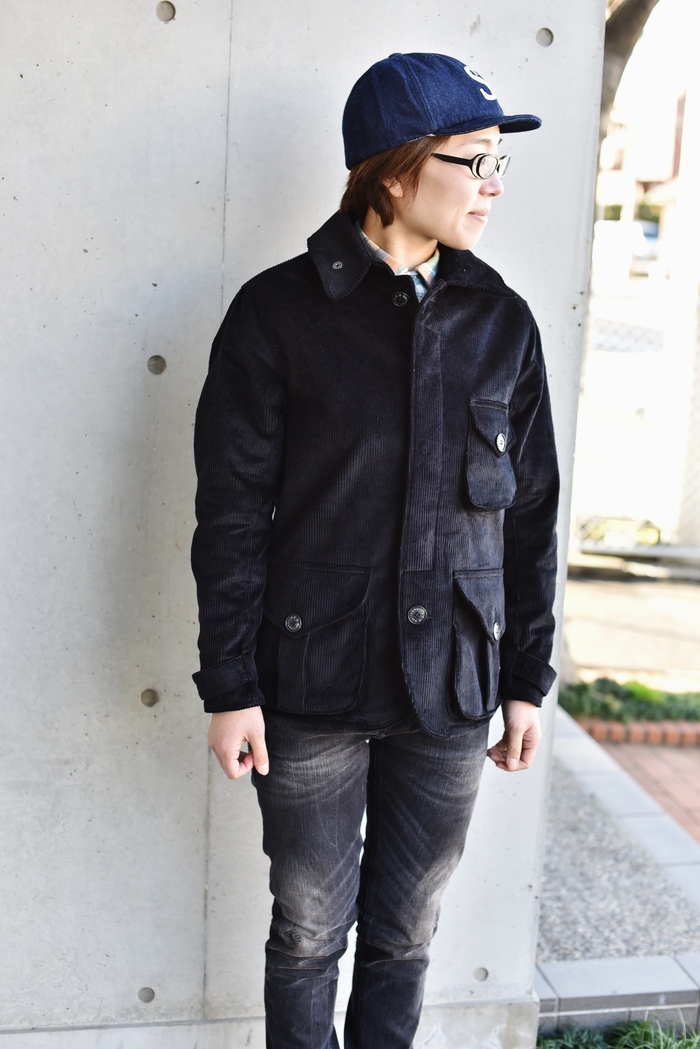 HOLLING WORTH (MADE in England) ・・・ CORDUROY FIELD JACKET (NEW・BEIGE)!★!_d0152280_5455967.jpg