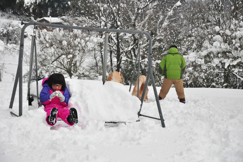 雪と牧場　その２　1/15_b0214652_16194035.jpg