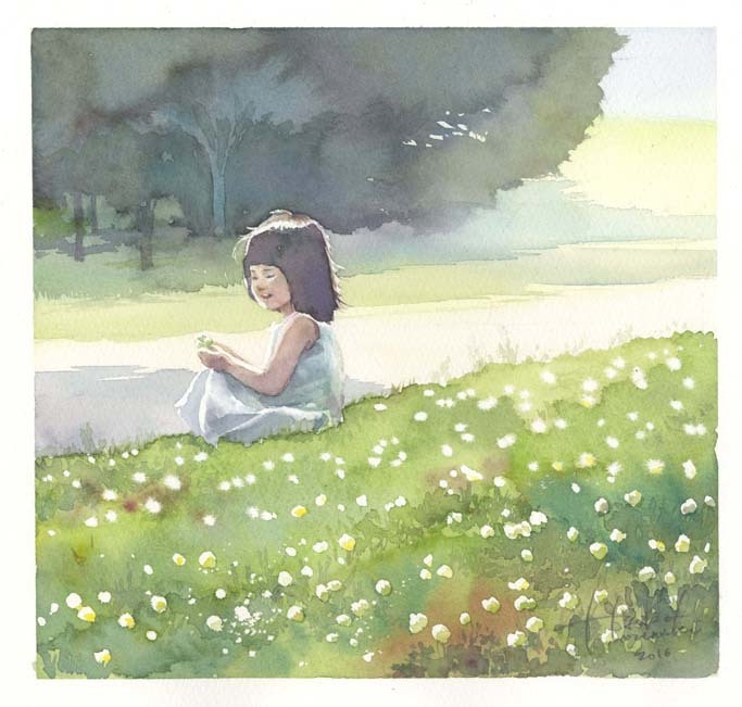 お気にいる 子どもの絵 水彩画 : はるさき水彩画blog 絵画