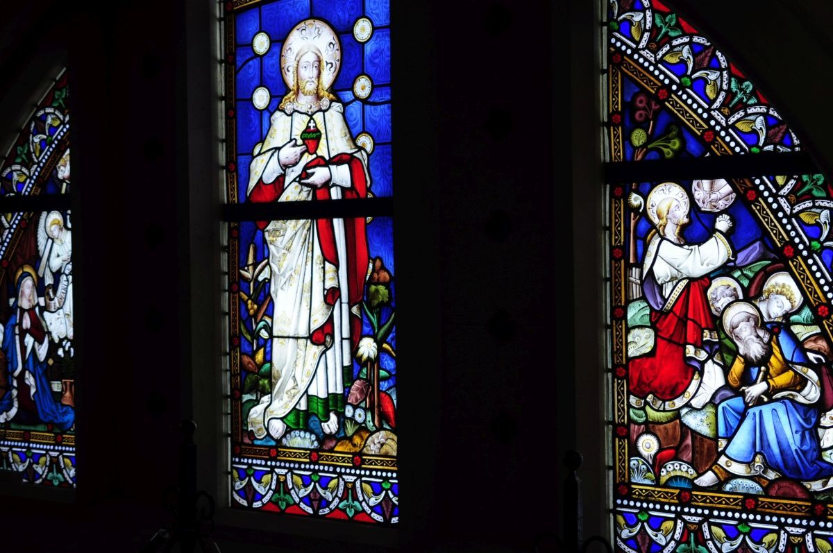 ステンドグラス 夜の街並み 【公式通販】