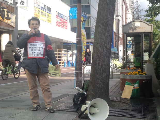 1月12日、岡山駅前で、とめよう戦争への道！百万人署名運動岡山県連絡会が街宣_d0155415_22105270.jpg