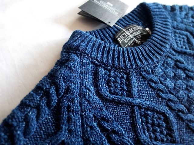 RICHMOND KNITWEAR INDIGO SWEATER_a0122933_18344228.jpg