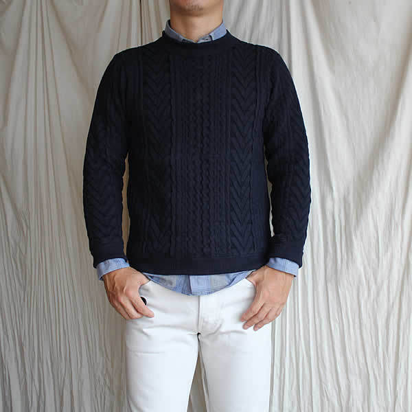 NIGEL CABOURN　(ナイジェルケーボン)　『FISHERMAN’S SWEATER (SP JERSEY)』_c0181543_19034765.jpg