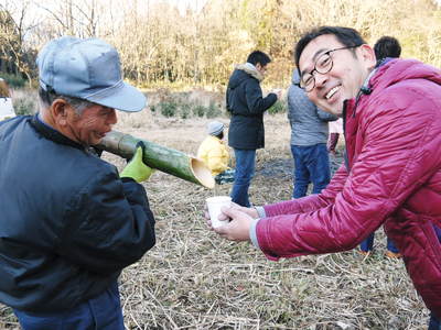 「御願立て」と「どんどや」 熊本県菊池市伊牟田の年行事2017 今年は30年来の友人たちと共に!_a0254656_18475237.jpg