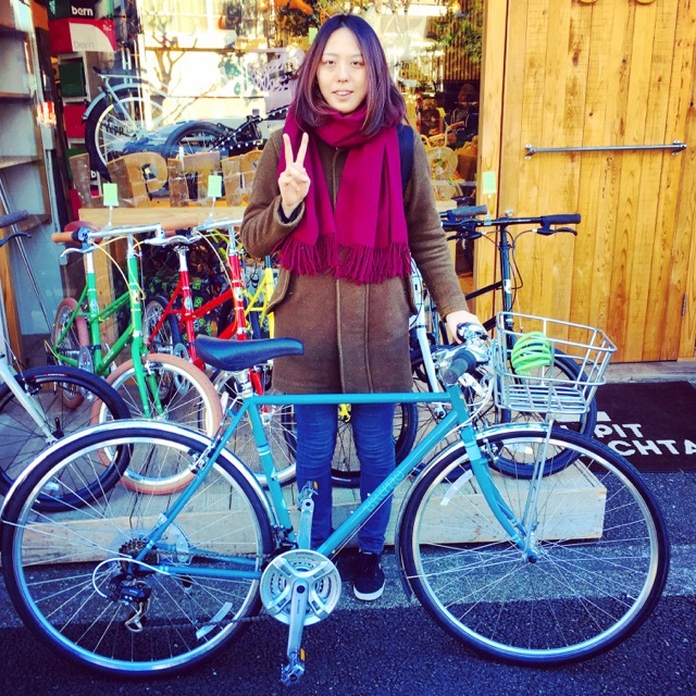 ☆今日のバイシクルガール☆ 自転車女子 おしゃれ自転車 自転車ガール 自転車女子 ミニベロ クロスバイク ライトウェイ トーキョーバイク ブルーノ フジ_b0212032_21064749.jpg