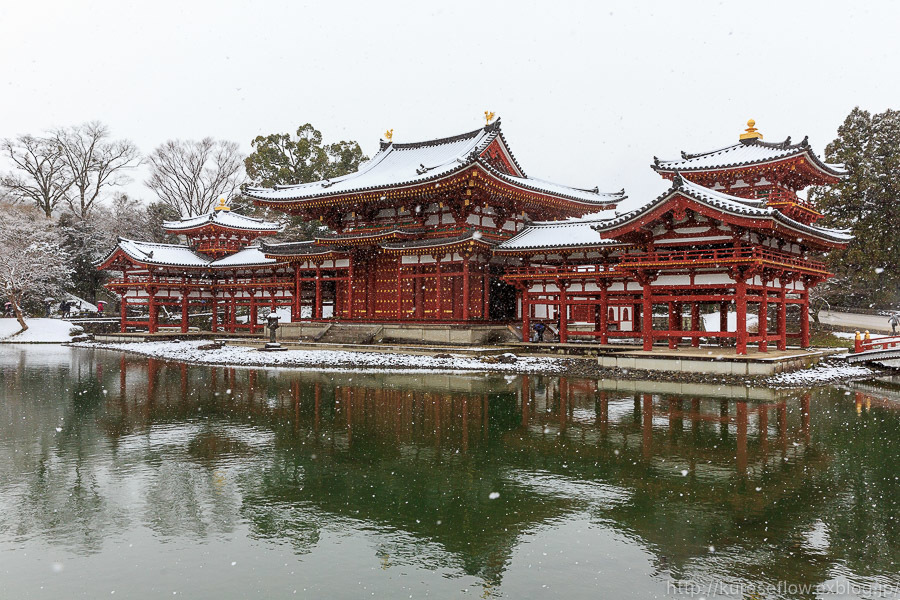 雪景色の平等院鳳凰堂 ぴんぼけふぉとぶろぐ2