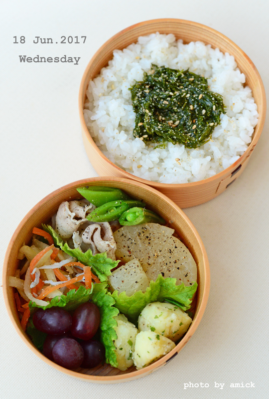 １月１８日　水曜日　アカモク丼_b0288550_12112419.jpg