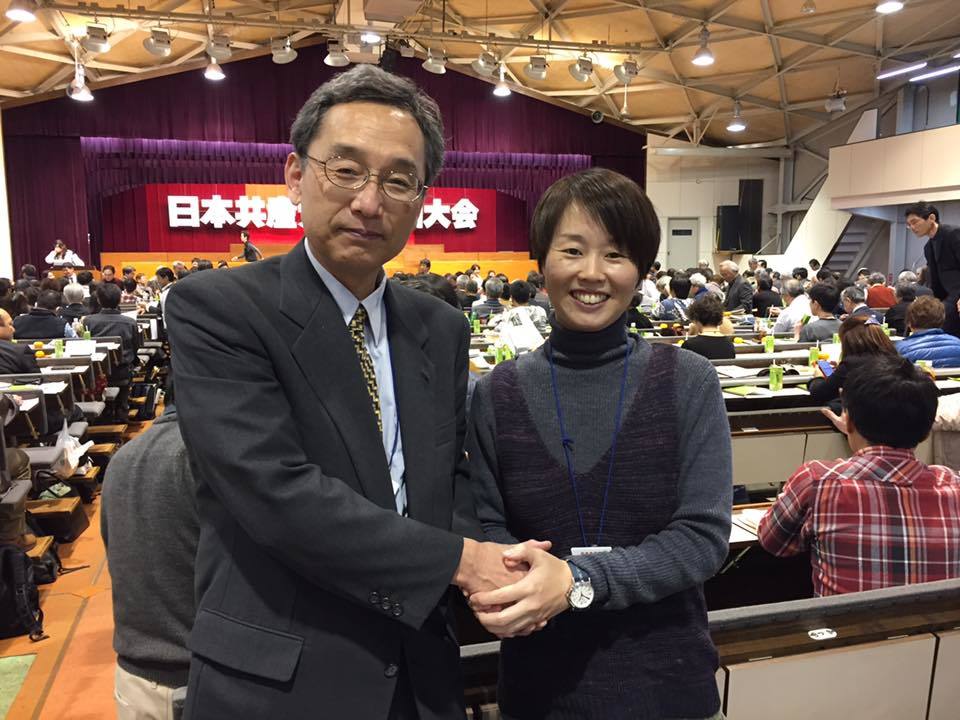 小雪舞う文京で党大会を振り返る_e0365032_13525452.jpg