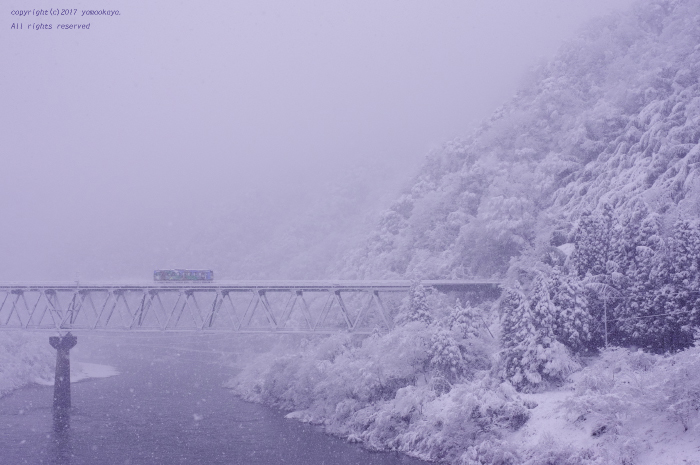 雪が降りしきる ~江の川に寄り添って _d0309612_21031295.jpg