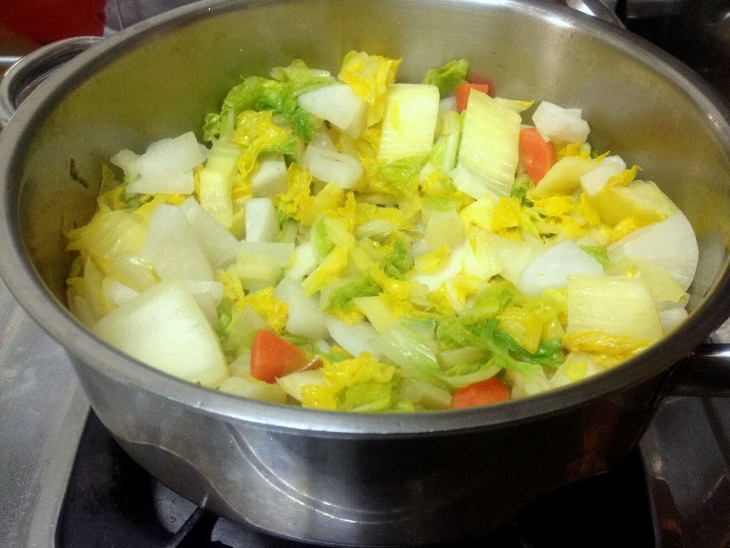 ☆白菜の美味しい味噌仕立て鍋うどん☆_c0092953_16304617.jpg