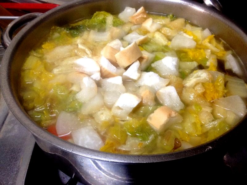 ☆白菜の美味しい味噌仕立て鍋うどん☆_c0092953_1635057.jpg