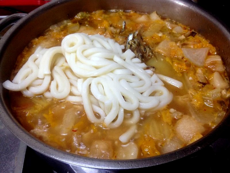 ☆白菜の美味しい味噌仕立て鍋うどん☆_c0092953_16384373.jpg