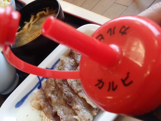 松屋の牛焼肉定食 箕面店_c0118393_11481920.jpg