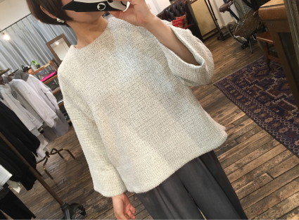 春ツイードのプルオーバー_a0246319_23172840.jpg