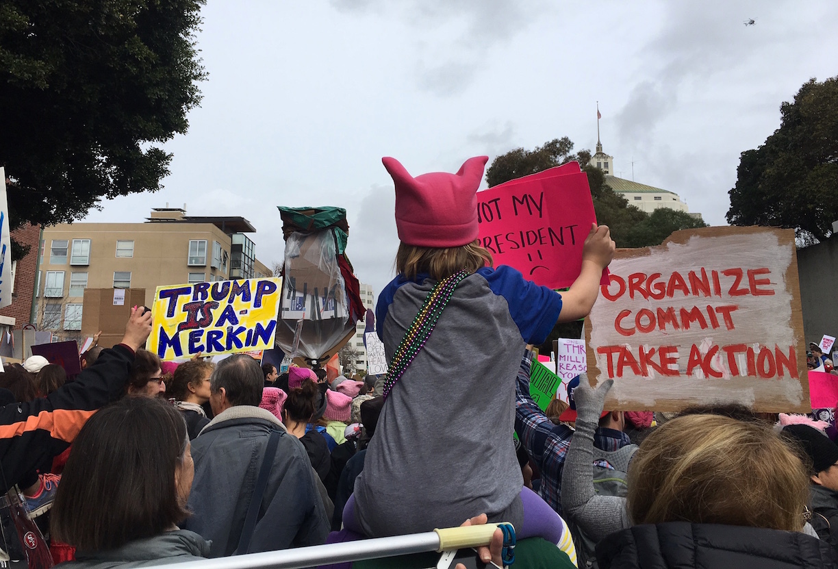 ウーマンズ・マーチに参加しました／ Women\'s March in Oakland_e0310424_15323844.jpg