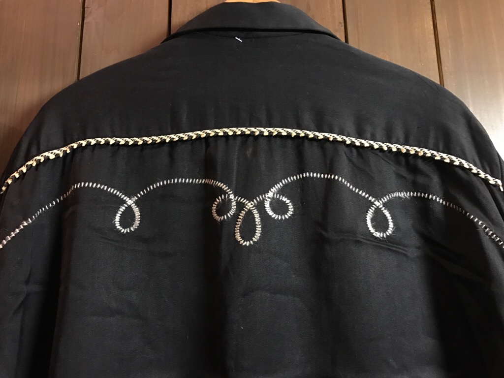 神戸店1/25(水)ヴィンテージ入荷!#2 50\'s HbarC Black Rayon Western Blouson!Mix Item!!!_c0078587_18562610.jpg