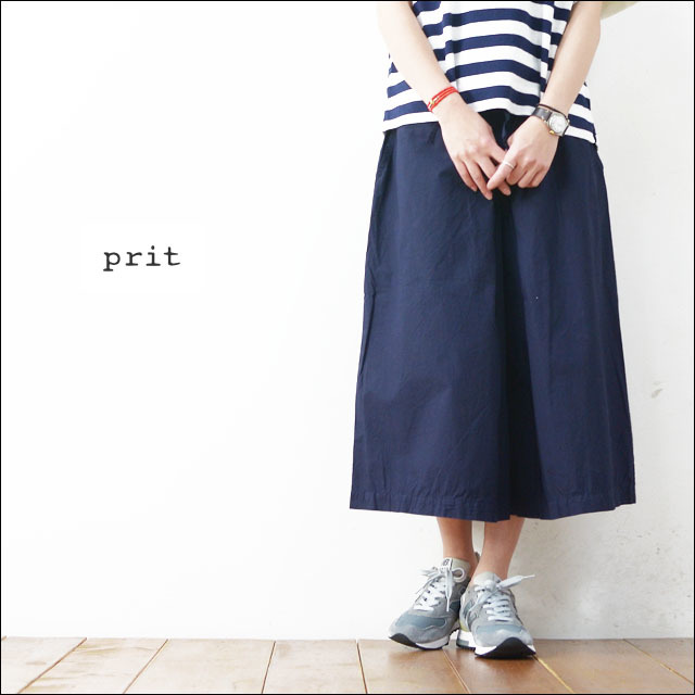 prit [プリット] 40/1 ヨコ糸強撚ブロード ハカマパンツ [71719] LADY\'S_f0051306_19035625.jpg