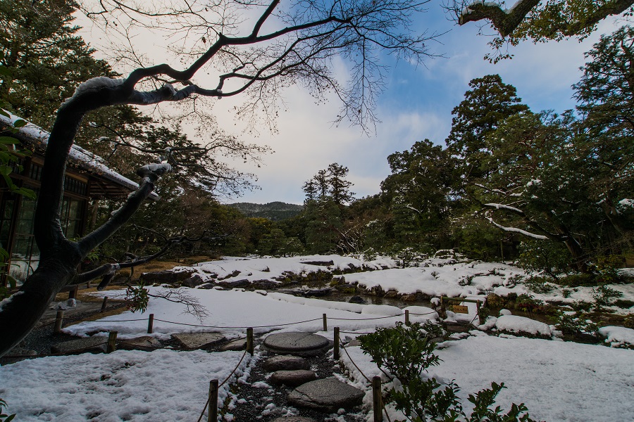 無鄰菴の雪景色_e0363038_12511237.jpg