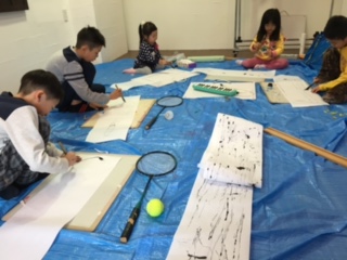 1月の出張教室から「竹ペンで描こう」_b0215321_2244044.jpg
