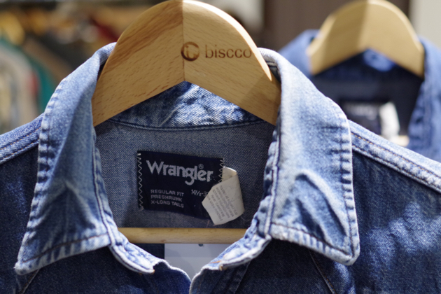 ヒスxラングラー　デニムシャツ 希少 80s 90s Wrangler ラングラー デニムシャツ サイズM - メルカリ